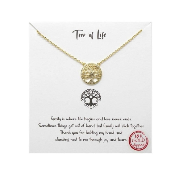 Jewelry - 2 for $20 Tree of Life 18k Gold Necklace